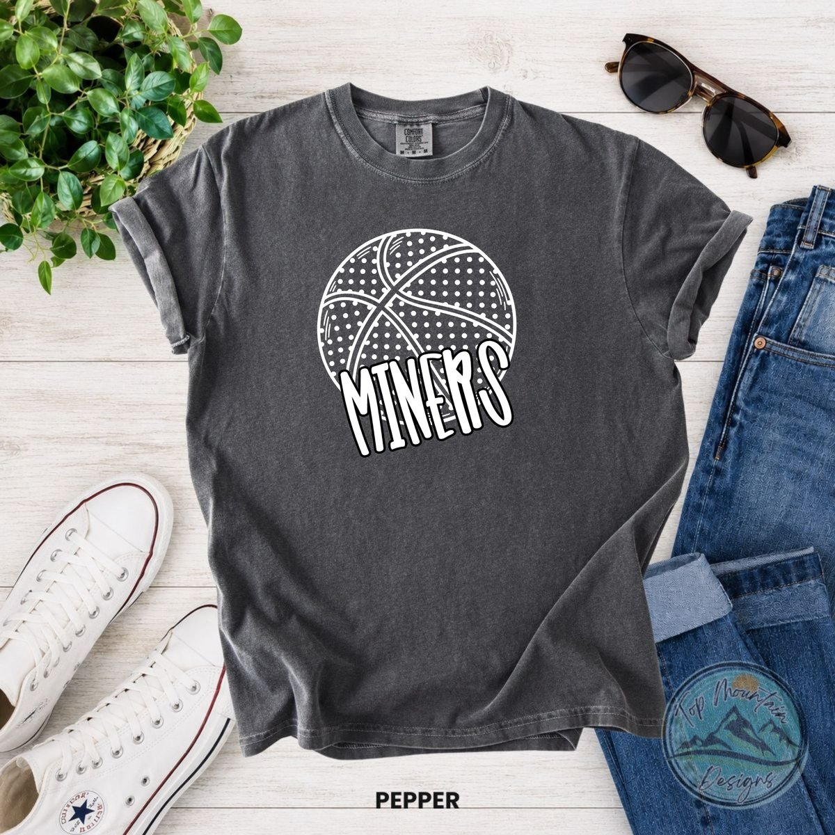 Miners Basketball Polka Dot