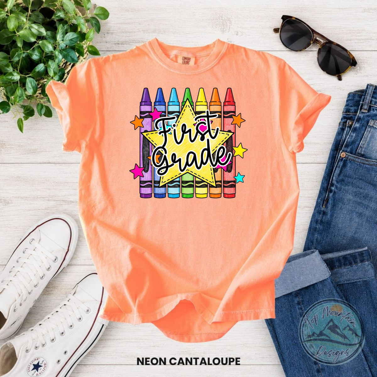 First Grade Crayon T-Shirt