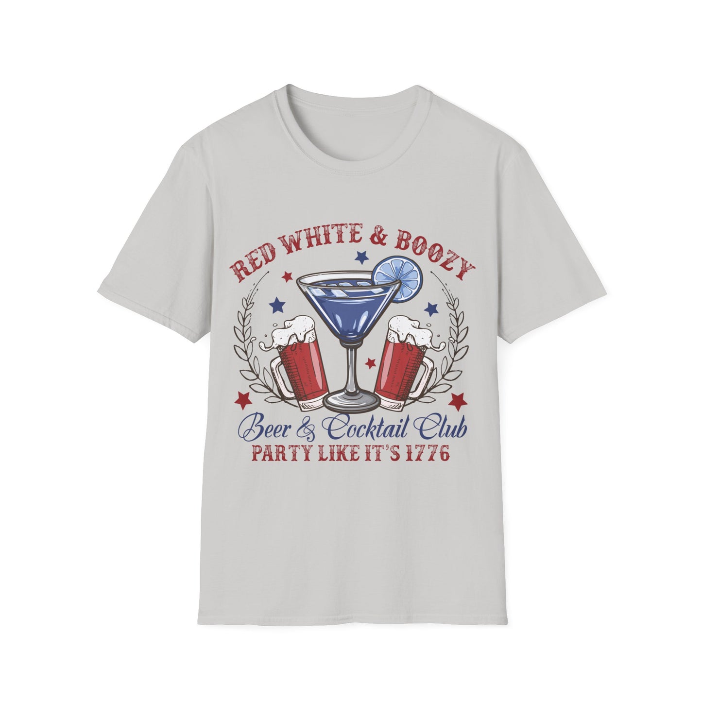 Red, White & Boozy T-Shirt, 4th of July Shirt, Independence Day Tshirt, Gift for Mom Shirt