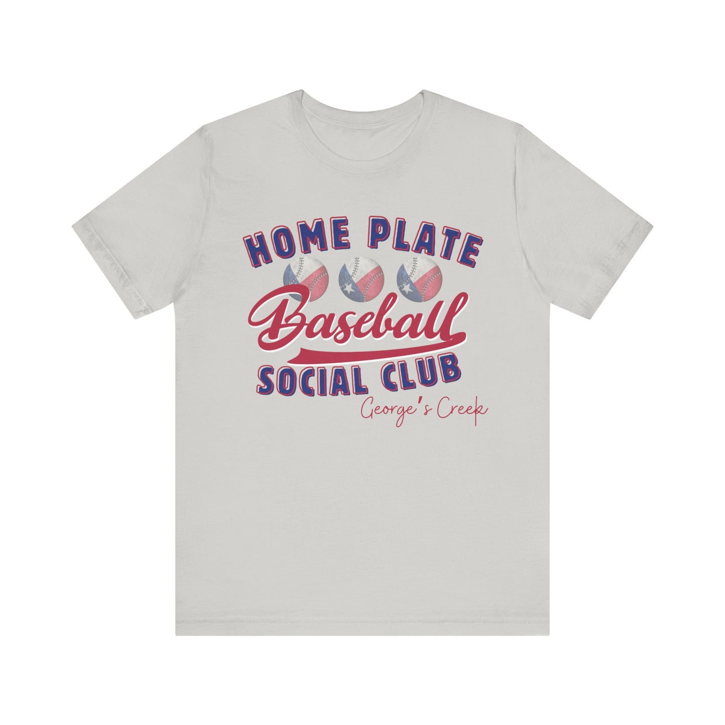 George's Creek Home Plate Baseball Social Club T-Shirt, Sideline Social Club Tee, George's Creek TShirt