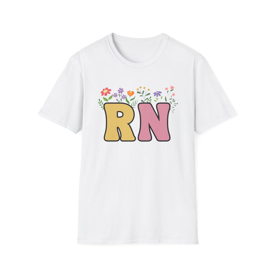 RN flower shirt, Nurse week, Nurse school, Shirt, Nurse Day Shirt, Nurse Team Shirts, nurse gift for her, Gift for nurse, Registered Nurse