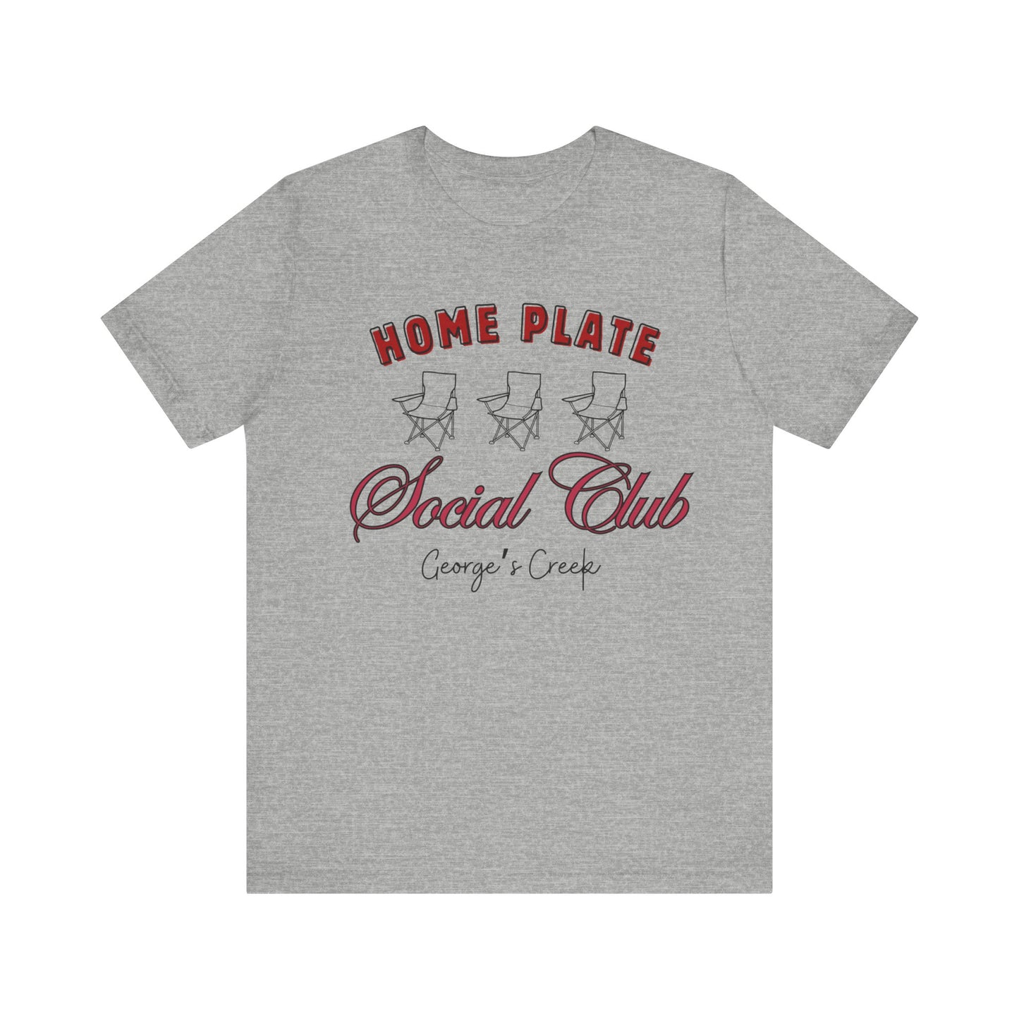 George's Creek Home Plate Baseball Social Club T-Shirt, Sideline Social Club Tee, George's Creek TShirt