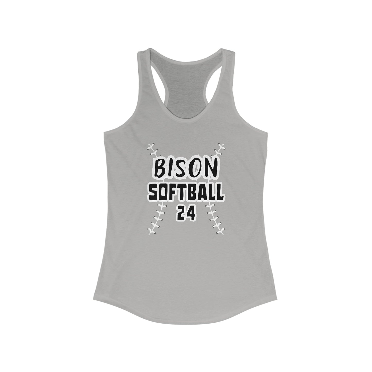 Personalized Bedford Bison Softball Racerback Tank, Softball Mom Tank, Bedford PA Shirt Personalized Softball