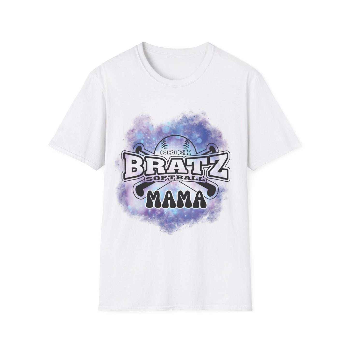 Crick Bratz MAMA Softball Shirt with PERSONALIZED Name & Number on Back