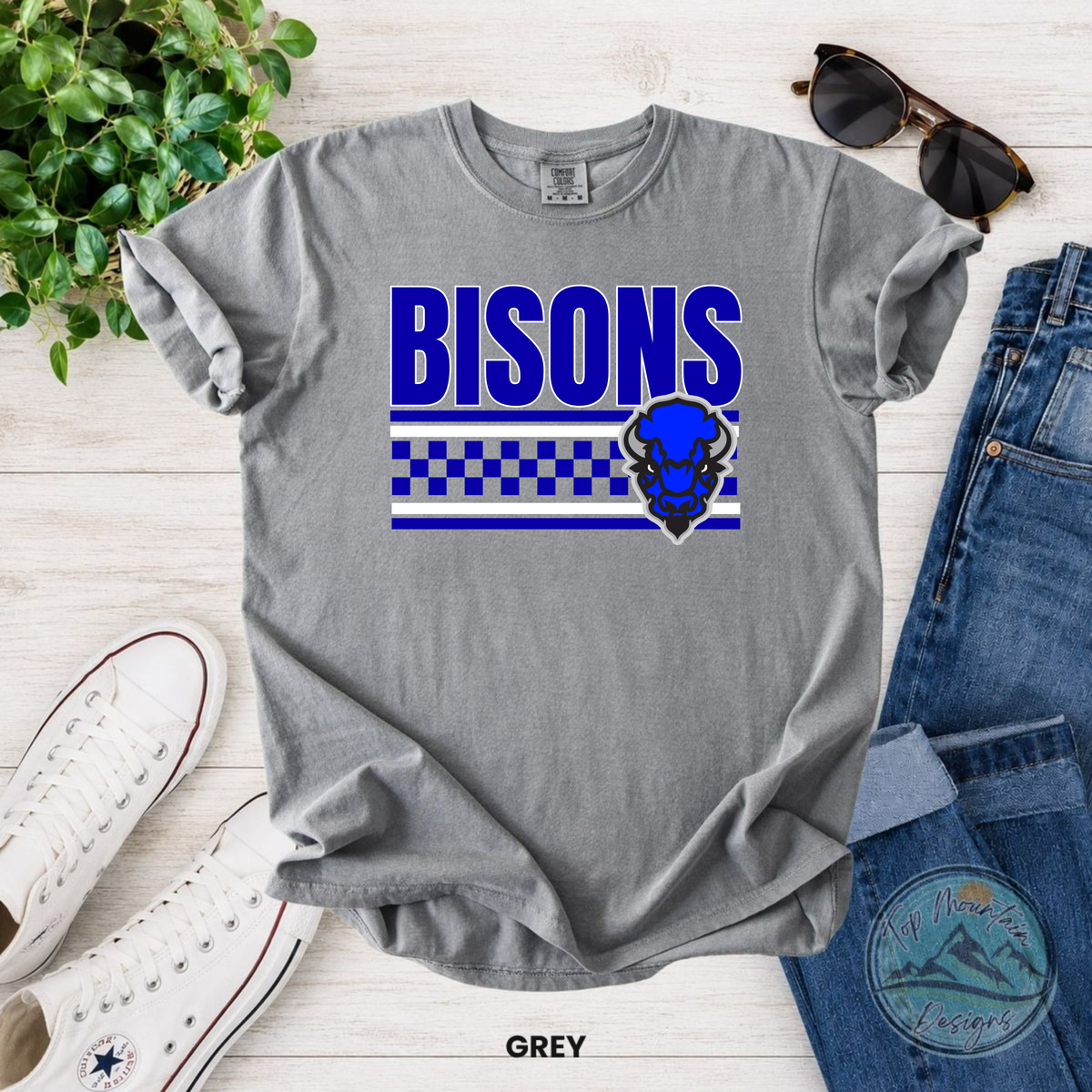 Bison Head Logo w/ Bisons