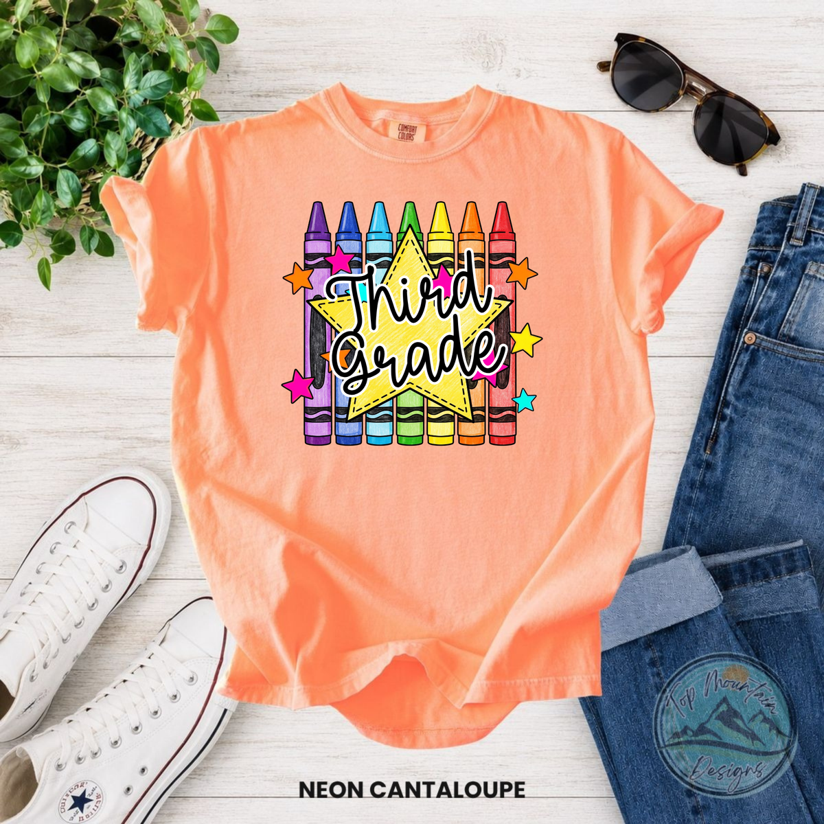 Third Grade Crayon T-Shirt
