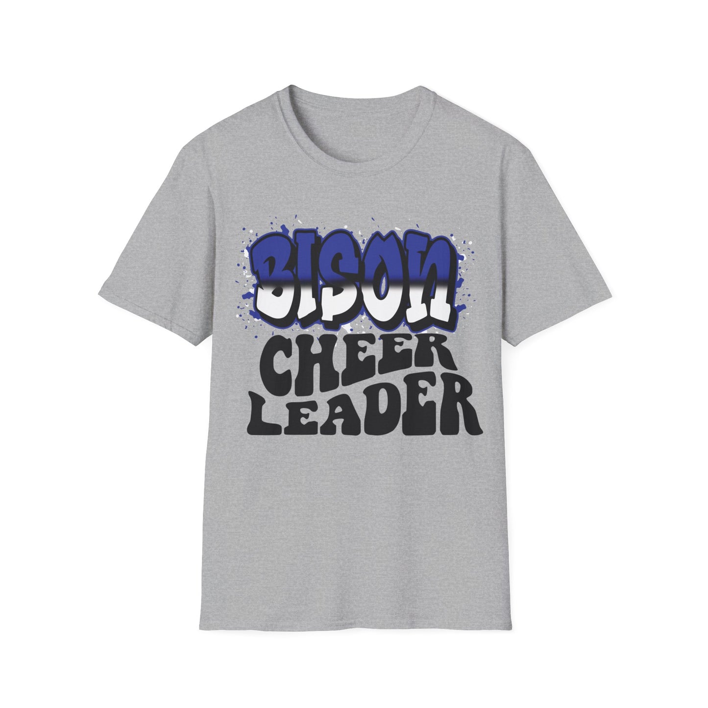 Bedford Bison Cheerleader, Bedford School Spirit Shirt, Bison T-Shirt, Bedford Blue, Bedford PA, Bedford Team Spirit Softball Mom