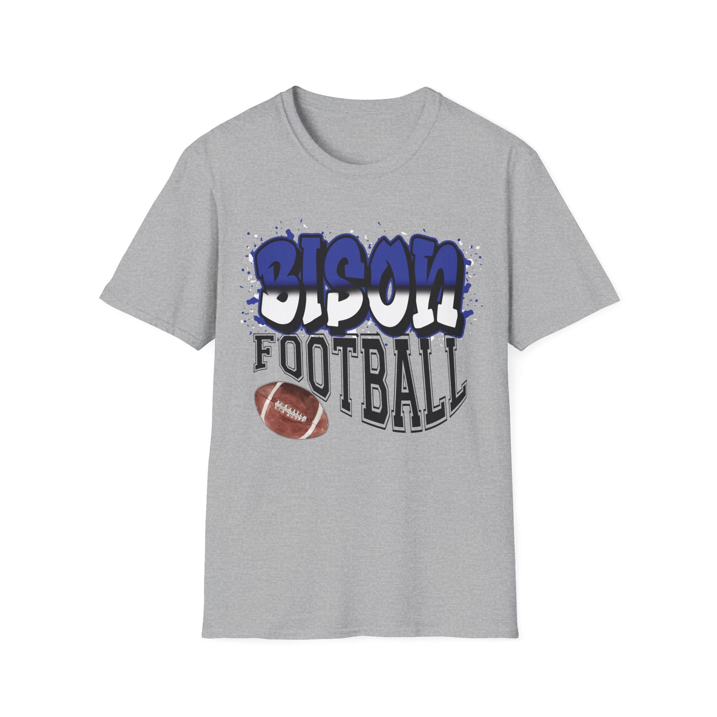 Bedford Bison Football T-Shirt, Bison School Spirit Shirt, Bison T-Shirt, Bedford Blue, Bedford PA, Bedford Team Spirit