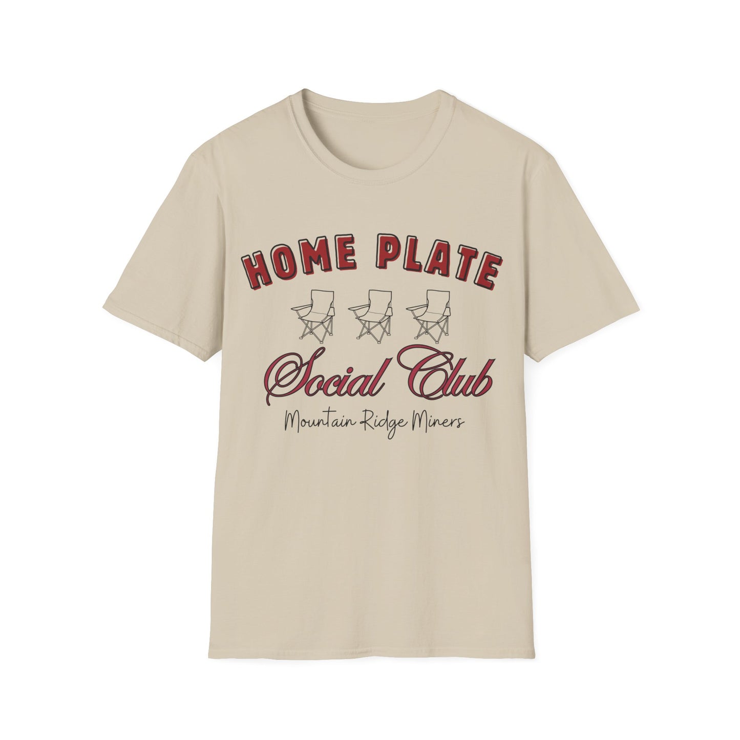 MOUNTAIN RIDGE HOME PLATE SOCIAL CLUB T-SHIRT, Mountain Ridge School Spirit T-Shirt, Mountain Ridge Miners Shirt, Mountain Ridge Gift for Mom or Dad