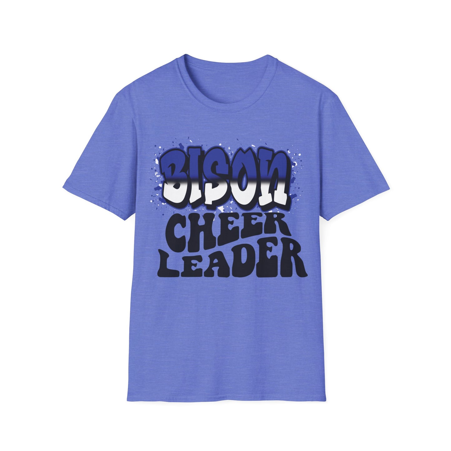 Bedford Bison Cheerleader, Bedford School Spirit Shirt, Bison T-Shirt, Bedford Blue, Bedford PA, Bedford Team Spirit Softball Mom