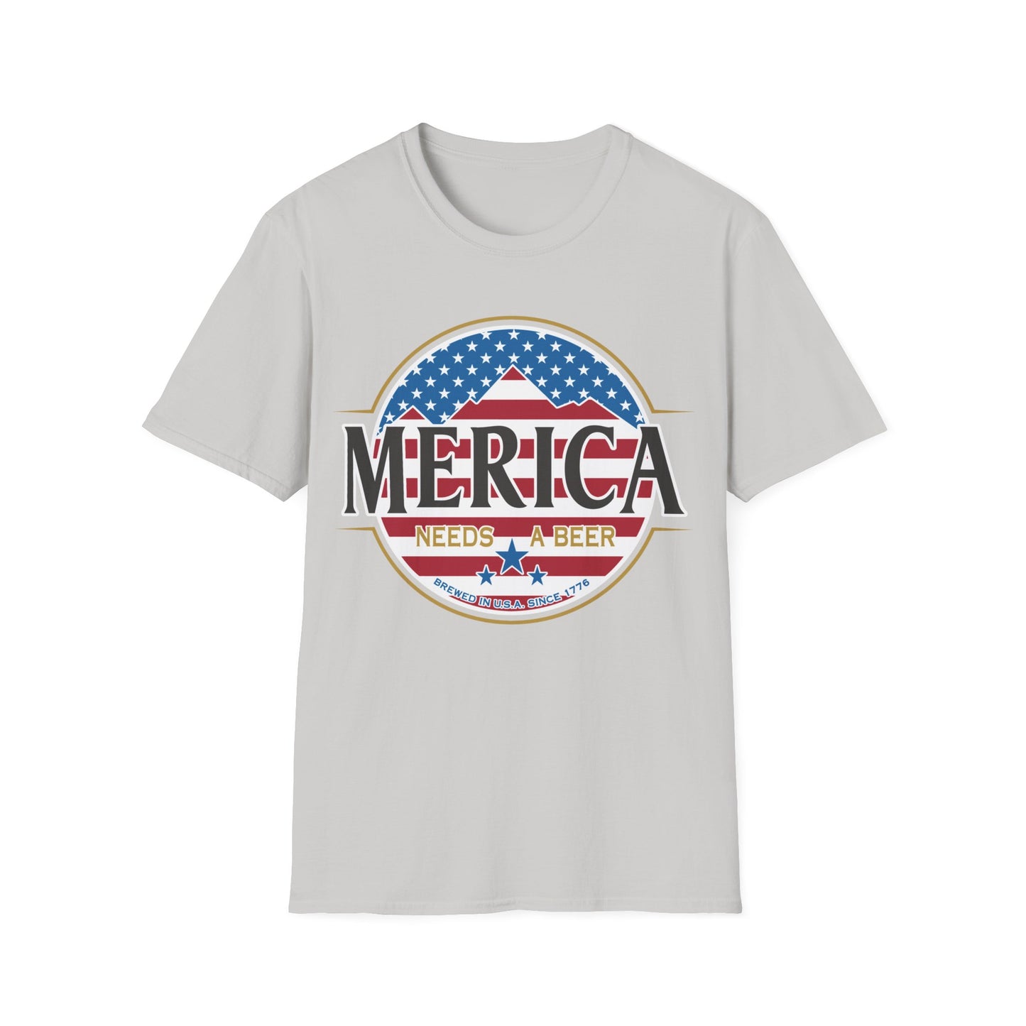 Merica Needs A Beer T-Shirt, 4th of July Shirt, Independence Day Tshirt, Gift for Dad Shirt