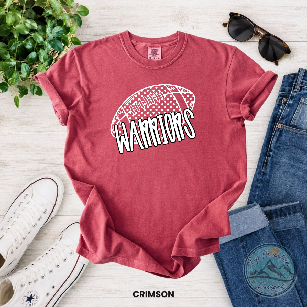 Warriors Football Polka Dot