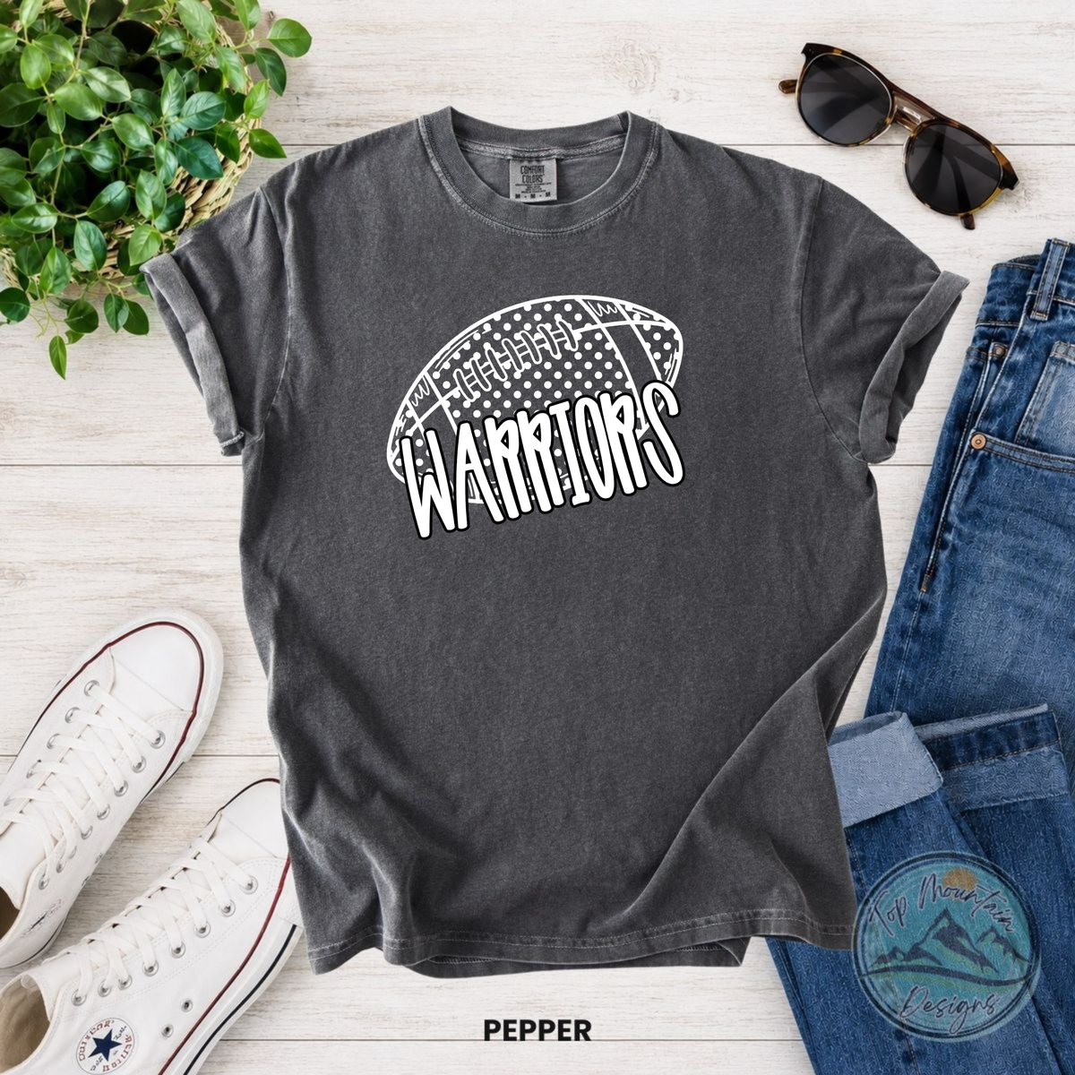 Warriors Football Polka Dot