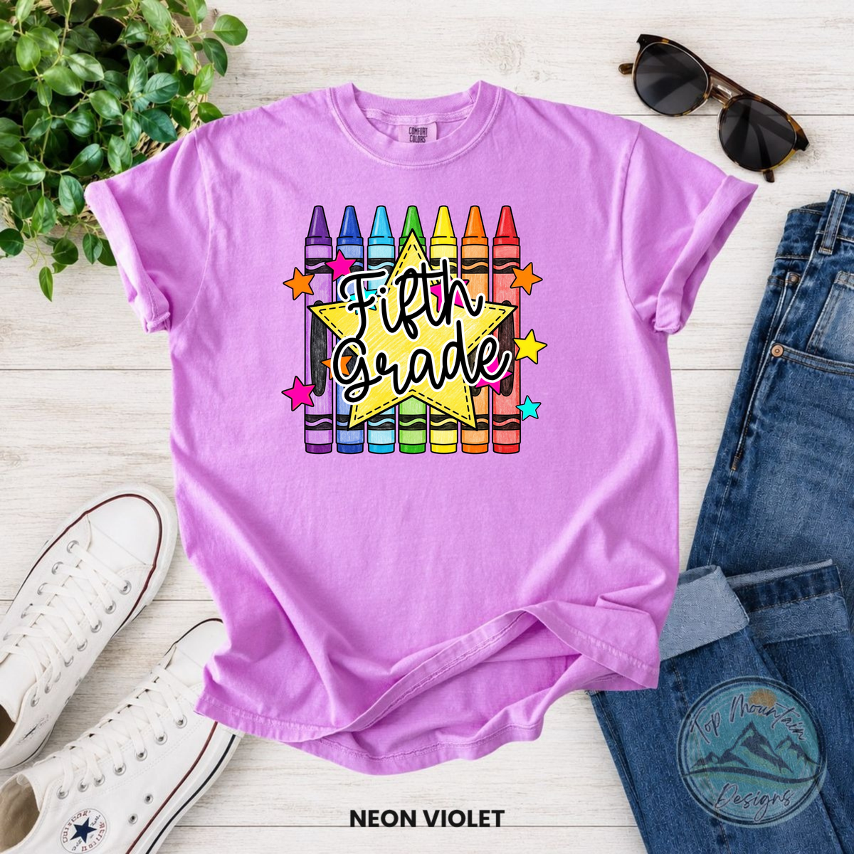 Fifth Grade Crayon T-Shirt