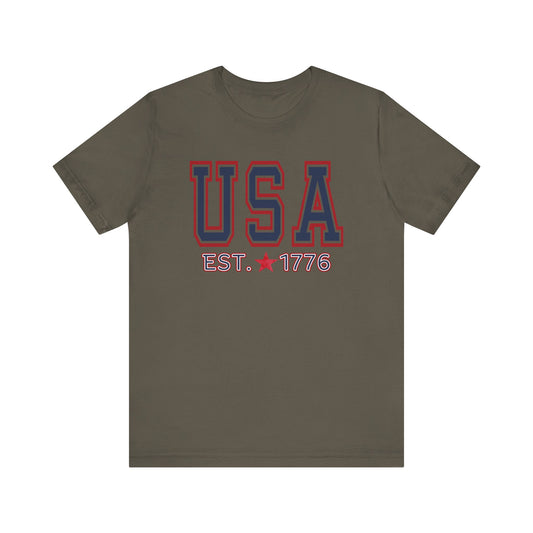 USA Fourth of July T-Shirt, Memorial Day Shirt, Land of the free TShirt, Independence Day Tee