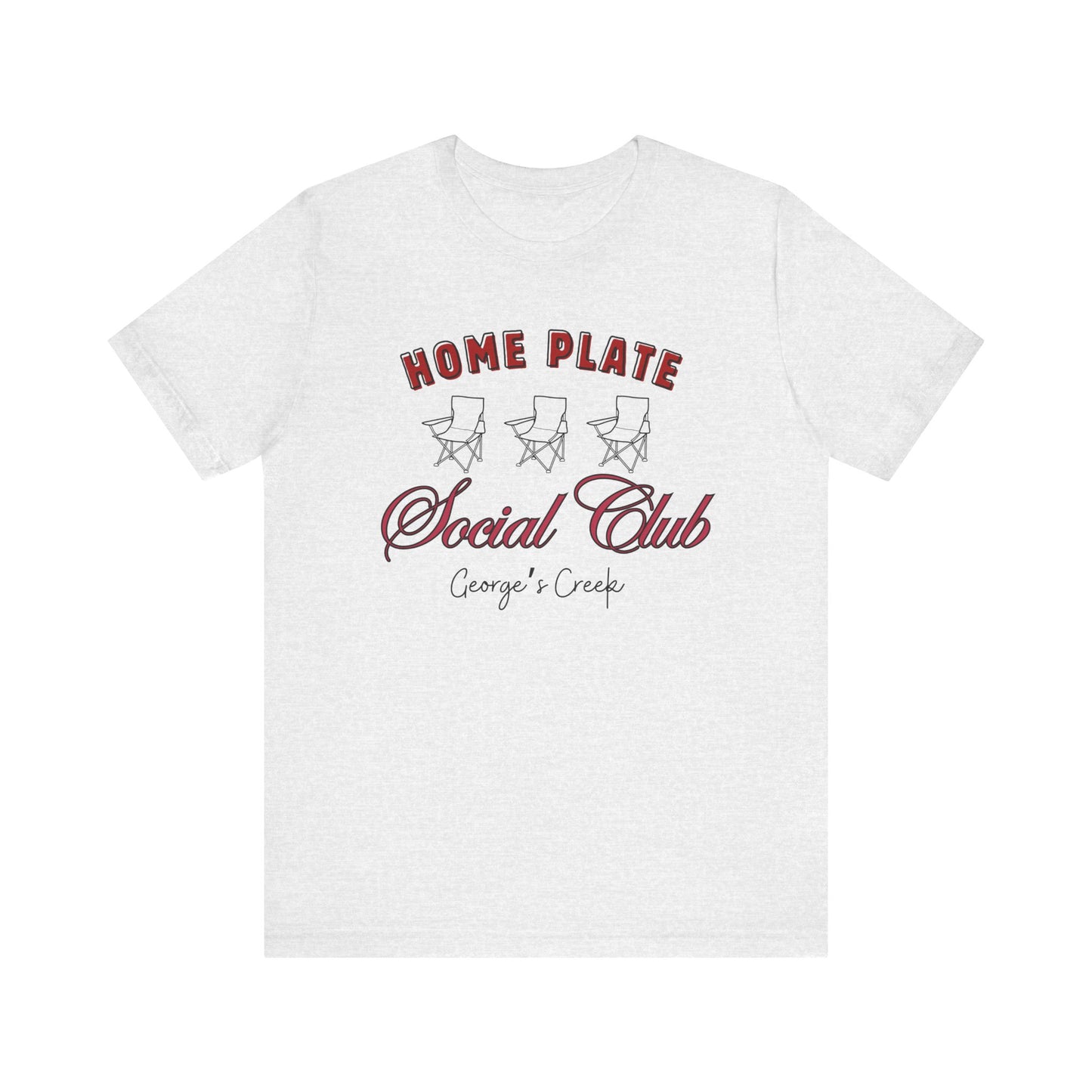 George's Creek Home Plate Baseball Social Club T-Shirt, Sideline Social Club Tee, George's Creek TShirt