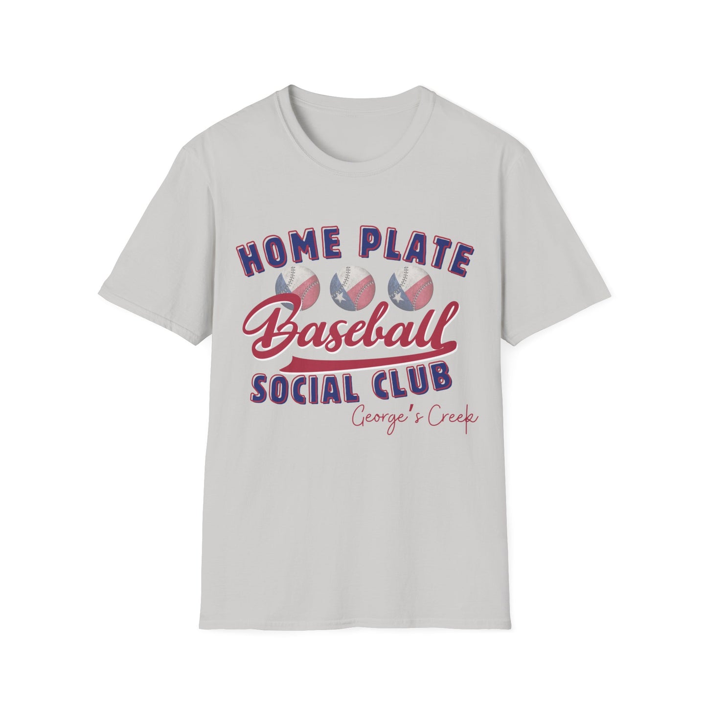 George's Creek Baseball Shirt Home Plate Social Club T-Shirt