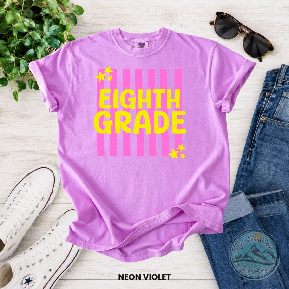 Eighth Grade Stripes & Stars T-Shirt