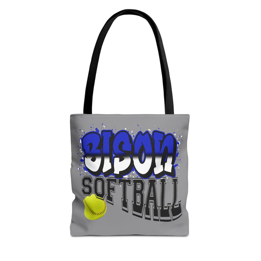 Bedford Bison Softball Tote Bag, Super Cute Tote Bag, Softball Mom