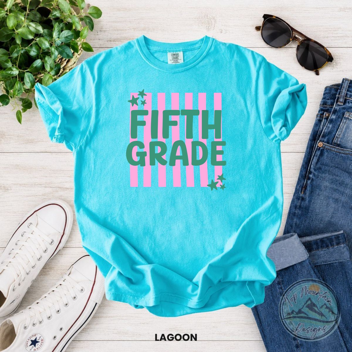 Fifth Grade Stripes & Stars T-Shirt