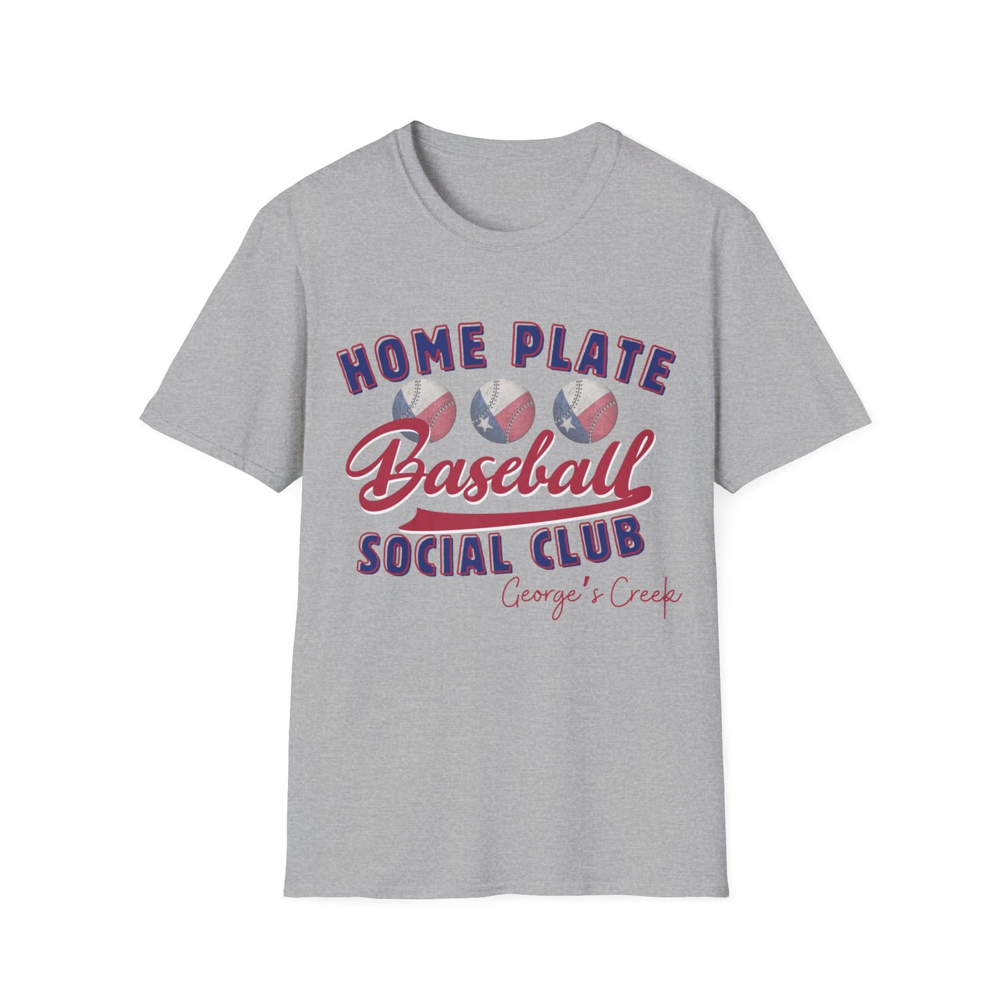 George's Creek Baseball Shirt Home Plate Social Club T-Shirt