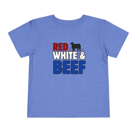 RED, WHITE & BEEF Toddler Short Sleeve Tee