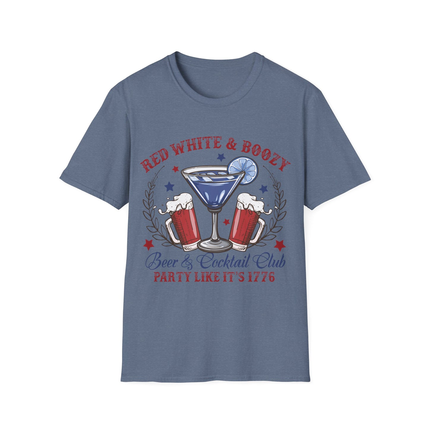 Red, White & Boozy T-Shirt, 4th of July Shirt, Independence Day Tshirt, Gift for Mom Shirt