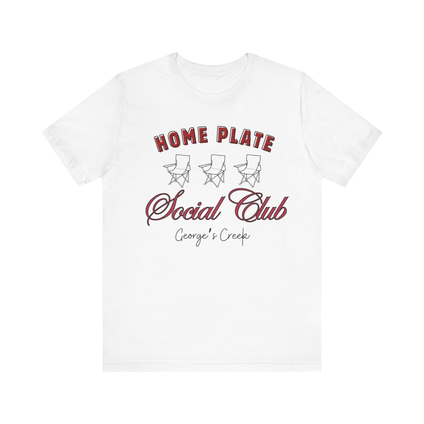 George's Creek Home Plate Baseball Social Club T-Shirt, Sideline Social Club Tee, George's Creek TShirt