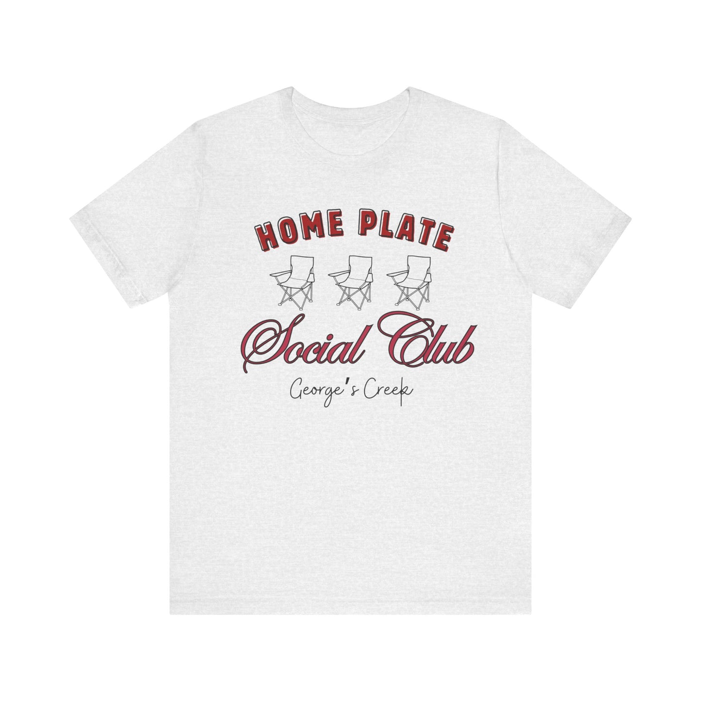 George's Creek Home Plate Baseball Social Club T-Shirt, Sideline Social Club Tee, George's Creek TShirt