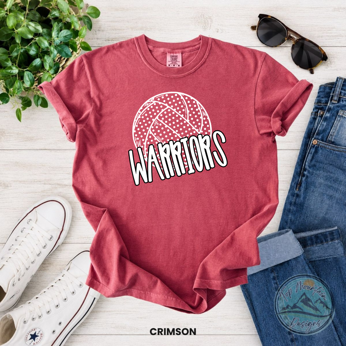 Warriors Volleyball Polka Dot
