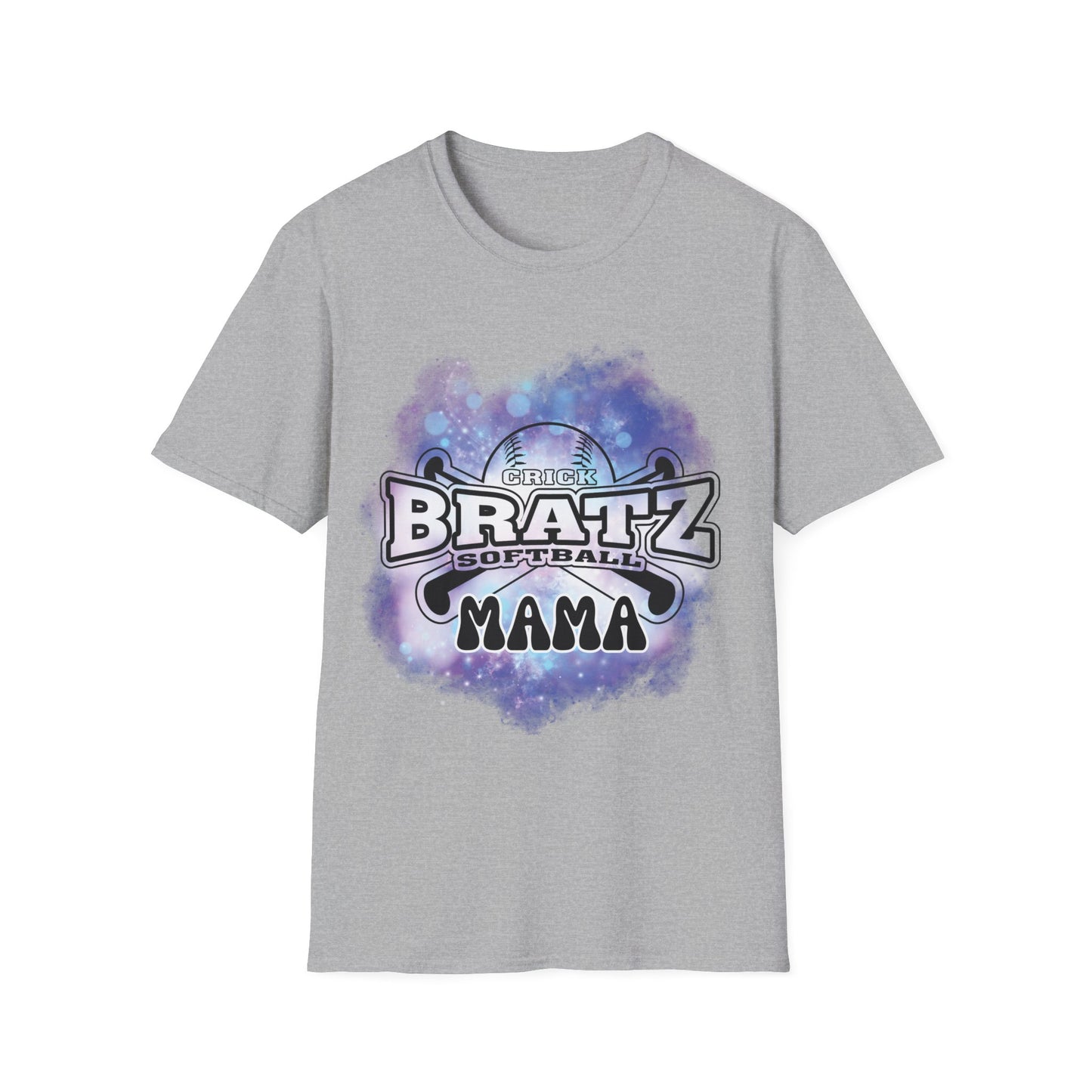 Crick Bratz MAMA Softball Shirt with PERSONALIZED Name & Number on Back