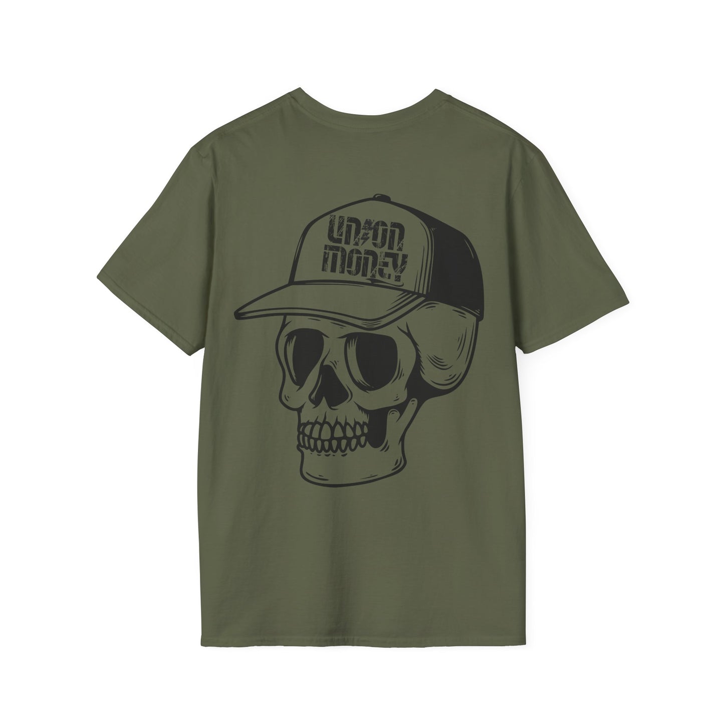 Trade Money T-shirt,  Skull with Hard Hat Tee, Tradesman, Industrial Trade Worker Shirt, Construction Worker Gift, Gift for Men, Blue Collar