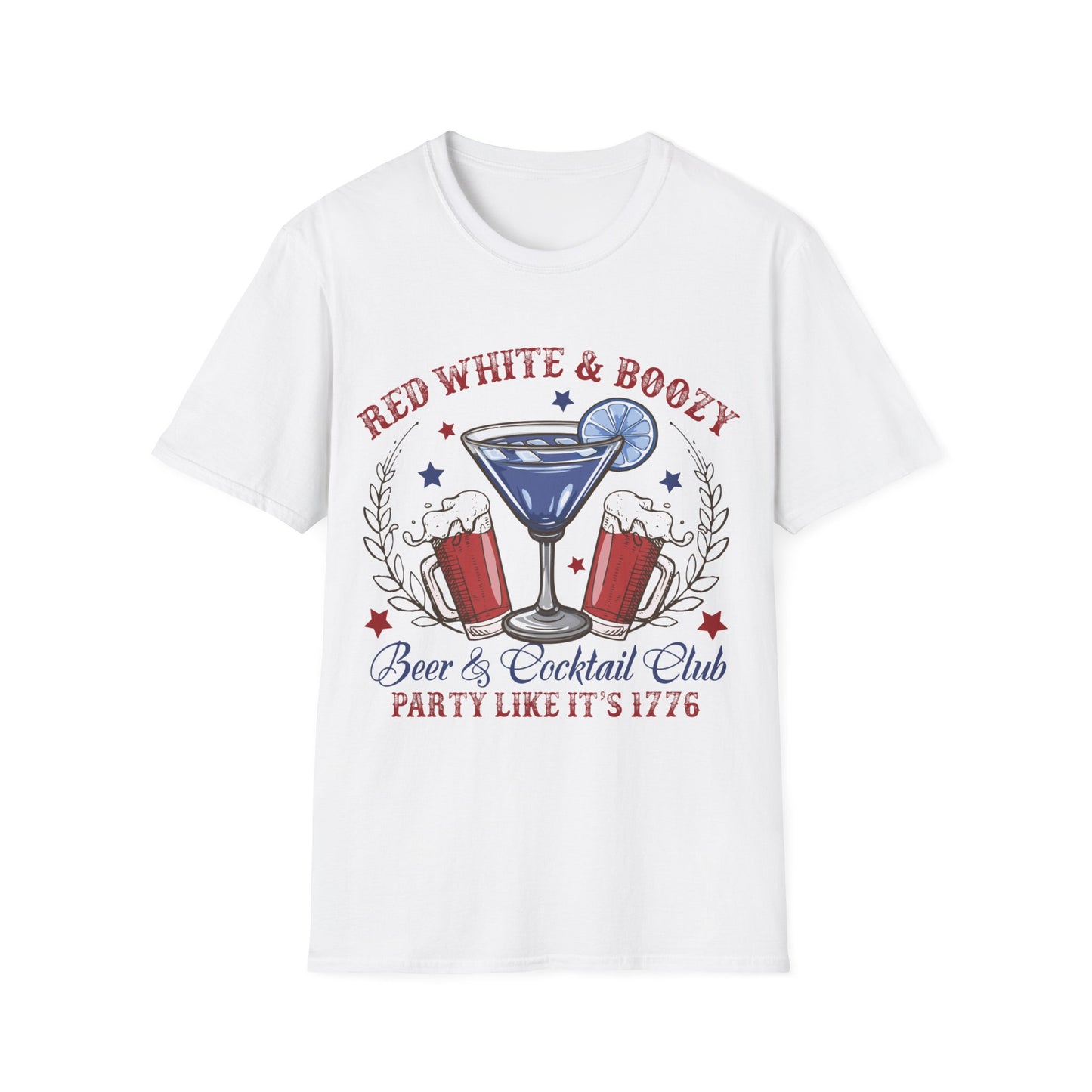 Red, White & Boozy T-Shirt, 4th of July Shirt, Independence Day Tshirt, Gift for Mom Shirt