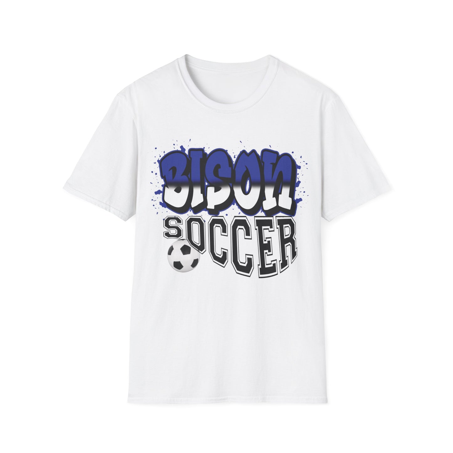 Bedford Bison Soccer, Bedford School Spirit Shirt, Bison T-Shirt, Bedford Blue, Bedford PA, Bedford Team Spirit Soccer Mom