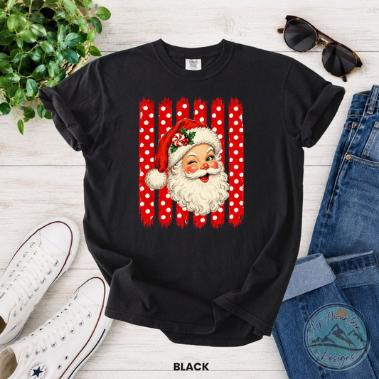 Cute Santa Red Polka Dot